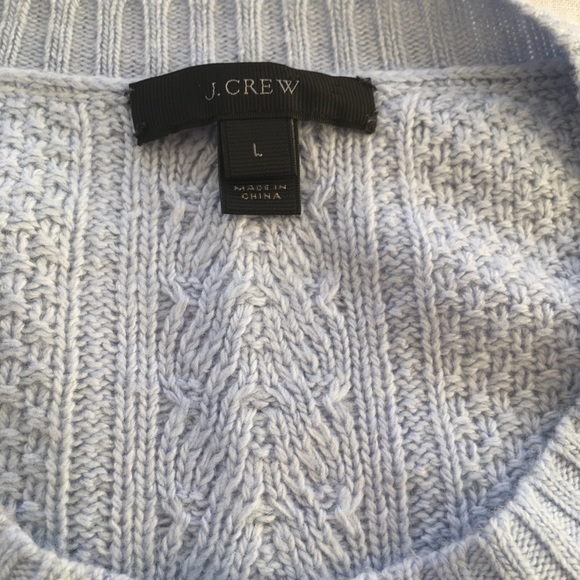 Jcrew sweater baby blue size Large - Picture 3 of 3